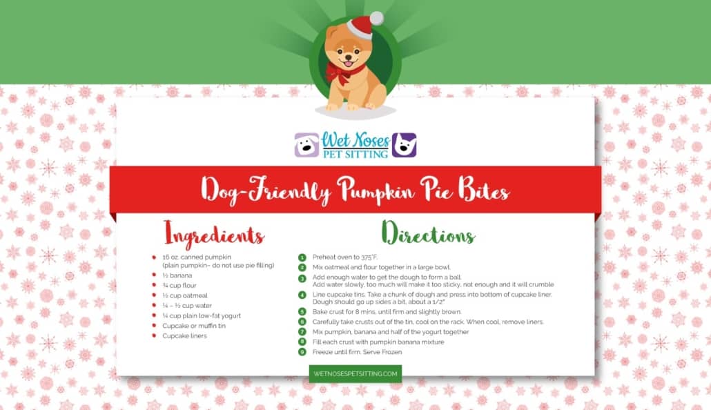 Dog-Friendly Pumpkin Pie Bites Recipe Card