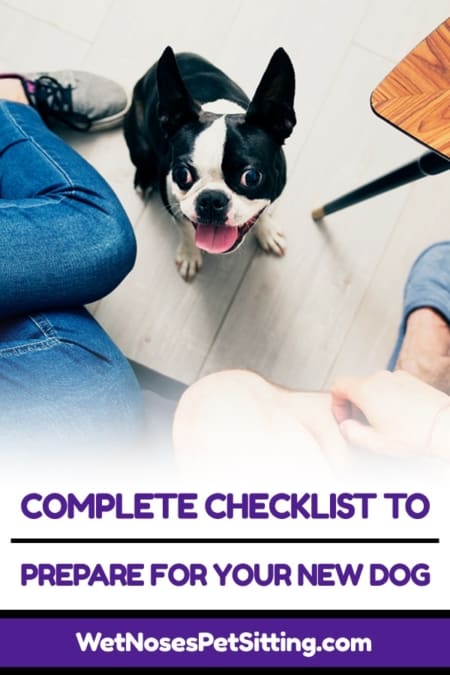 bringing home a new puppy checklist uk
