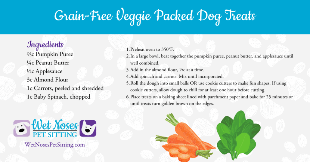 Grain-Free Veggie Packed Dog Treats Recipe Card